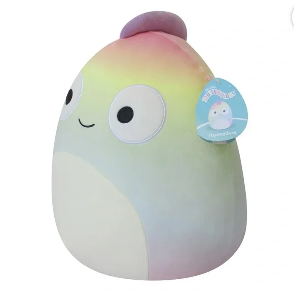 Squishmallows 14 inch Honeydew the Rainbow Striped Chameleon - Picture 3 of 3